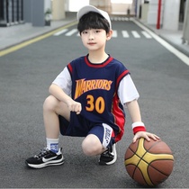 Boys summer short sleeve basketball suit vest set children quick-dry Jersey 2021 new 30 sports summer clothes
