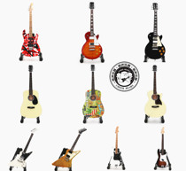 18CM electric guitar acoustic guitar model ornaments with strings mini guitar toys musical instruments wooden Gibson
