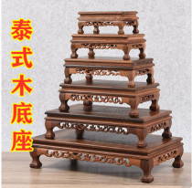 Other swinging Buddha statues in Thailand placed for the bench for the right rectangular wooden base temples in the same section