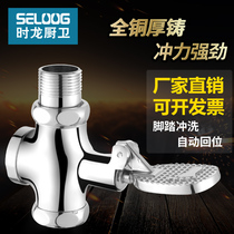 Time Dragon flush toilet switch squat toilet flush valve delay valve foot pedal valve stool flush valve foot pedal foot
