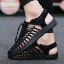 Roman sandals mens leather 2021 summer wear cool drag trend sports breathable casual couple Vietnam sandals