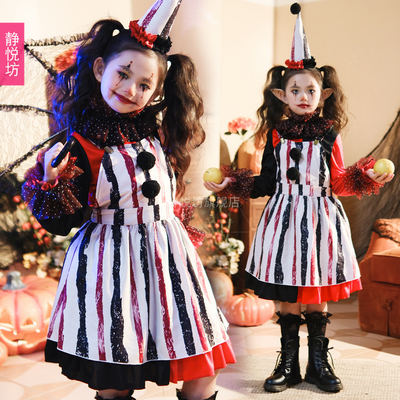 taobao agent Children's clothing, dress with sleeves, halloween, cosplay, dress up, long sleeve