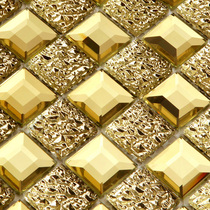 Crystal glass mosaic wall stickers self-adhesive living room stereo background wall mirror tile KTV box pillar decoration