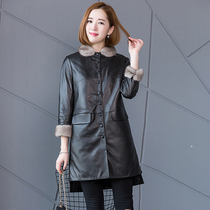 Hainings fur coat of a long 2022 new sable - collar fur coat for a feather coat