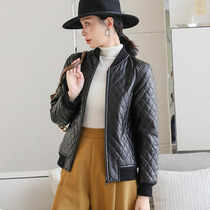 2022 - The new Haining fur fur coat female fashion short sheep skin baseball suit to be repaired to cotton coat