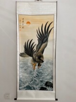 Chinese painting scroll landscape painting vertical Eagle restaurant Chinese painting office big picture calligraphy painting for mounting