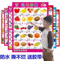 Baby Silent Wall Charts Baby Children Silent Early Education Literacy Know Pinyin Alphabet Wall Stickers Children Enlightenment Toys