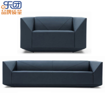 Orchestra Diamond Genuine Leather Office Sofa Minimalist Modern Business Light Extravaganza small family hall Reception trio sofas
