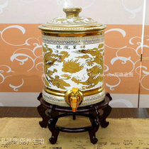 Special sale ceramic water tank water purifier health tank with faucet filter filter bucket tea ceremony