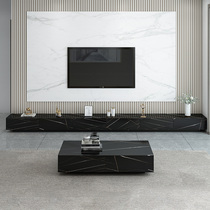 Nordic rock board platform coffee table TV cabinet combination modern simple living room TV cabinet light luxury small apartment cabinet