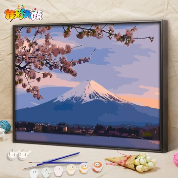富士山油画-富士山油画促销价格、富士山油画品牌- 淘宝