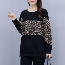 Big Code Women Dress 200 Catty Sister 2022 Spring New Korean Version Casual Fashion Shade BAO WELN Long Sleeve Blouse