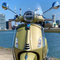 Motorcycle vespa modified Piaggio round lamp spring windshield original factory front windshield HD non-destructive accessories complete
