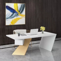 LOFT Retro Desk Nordic Solid Wood Computer Desktop Table Industrial Wind Creativity Brief Boss Table President Table