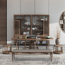 New Chinese Tea Table Chair Combined Zen tea room Balcony Day Style Teatai Outdoor Kongfu Tea Several Tea Tea Table Tea Table