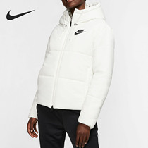 Nike Nike 2021 new womens hooded warm short leisure sports cotton coat CJ7579