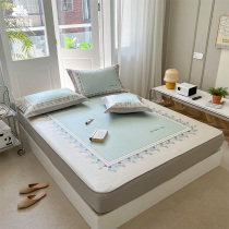 Summer brief Foldable Ice Silk Cool Mat Three Sets Cool Sensual Washable New Air Conditioning Soft Mats Double 1 8m