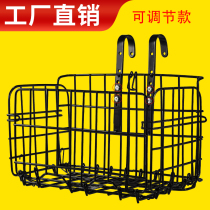 Bicycle basket bold car front frame mountain bike folding basket shelf hanging blue vegetable basket bicycle accessories