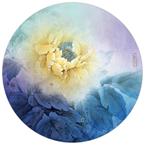Chinese Gongbi Painting Forum Li Xiaoming Gongbi Painting background-Royal yellow (including A3 color map)