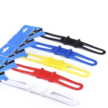 Mountain bike silica gel with strap light with silicone tied lamp with bike lamp frame Quick tear lamp frame shared bike gear