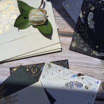 High-grade bronzing envelope letter paper paint set letter love letter blessing festival wedding universal retro set