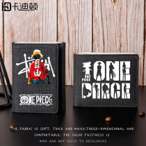 Nautical King Cartoon Joint Perimeter Sea Thief Wang Road Flying Student Wallet Mens Short Section Canvas Teen Cross Money Wallet