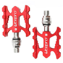 litepro folding bicycle aluminum alloy quick dismantling pedal CNC double-sided Palin pedal small cloth car modification application
