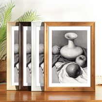 Simple retro American photo frame wall mounted a3A4 paper frame four 4k open 8K large size 20 inch 12 sketch