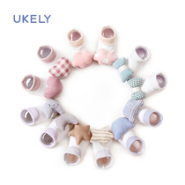 Spring and autumn cute baby cotton socks children floor socks boys and girls anti-skid newborn baby doll socks cotton socks