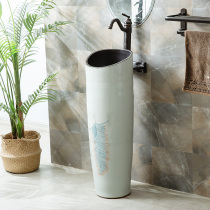 Simple small apartment type column basin outdoor balcony vertical column Basin