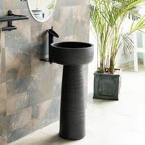 Outdoor pool outdoor wash basin vertical column washbasin courtyard industrial wind sink floor-standing household