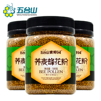 Wutaishan honey bee garden buckwheat bee pollen 500g * 3 bottled non-broken farmhouse home-grown buckwheat pollen