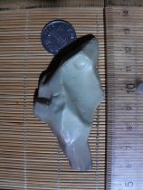 Alashan Jade Jasper raw stone carving material Gobi strange stone pictographic stone desert stone handlebar