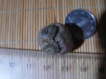 Alashan nine-eyed shale stone eyes Stone gold and stone beads to ward off evil spirits to curse beads