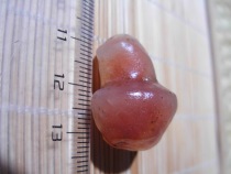 Gobi Agate rough shape Agate carving material Sugar heart Agate rough pendant-gourd