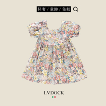 Baby skirt Italy LVDGCK girls dress summer 2021 new foreign style net red childrens princess dress