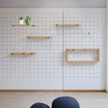 Cave board custom wooden laminate porch living room storage wall background wall kitchen wall hanging solid wood wall shelf