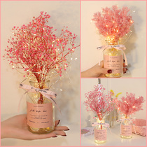 Dried flower bouquet starry ins eternal vase decoration ornaments Net red home Eucalyptus cotton living room decoration