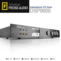 Fross Boiling dsp9600 Professional KTV Front Effector Digital Reverberator Balancer Microphone Anti-howling