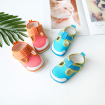 Inline childrens cloth shoes spring and summer new machine Na non-slip rubber bottom color clip baby single shoes toddler shoes 5438C