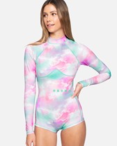 Hurley Tokyo short board champion with surfing diving long sleeve one-piece sunscreen suit jellyfish dress snorkeling female