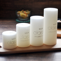 INS Nordic cold air Net red candle white non-smokeless essential oil aromatherapy large column set ornaments decoration 4