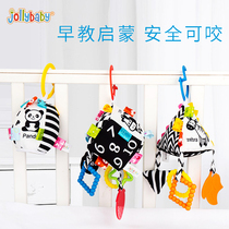 Stroller pendant toy nibbling puzzle baby bed bell black and white bed toy coaxed cart suspended