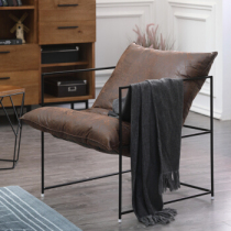 Nordic simple modern fabric single sofa chair small apartment living room Iron lazy designer creative sofa