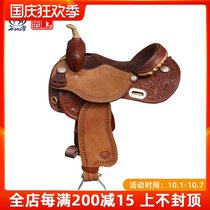 TEXTAN Western saddle carved saddles saddles American imported around bucket saddle Beijing horse horse WS-102