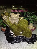 Jinsi Nan wood carving small leaves Zhennan Shouxian ornaments Ebony animal crafts figures shady wood root carving