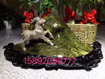 Jinsi Nan wood carving Ebony sheep sheep and sheep to billions of animals Tiger rabbit zodiac mouse orbicultures root carving crafts gift living room
