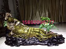 Jin Sinan wood carving small leaves Jinnan longevity ornaments Ebony animal crafts figure shady wood root carving