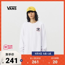 (Cost-effective Festival) Vans Vans official white fun pattern skull print men and women couples set-up sweater