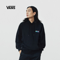 Vans Vans official black BF loose men and women couples sports leisure hooded sweater